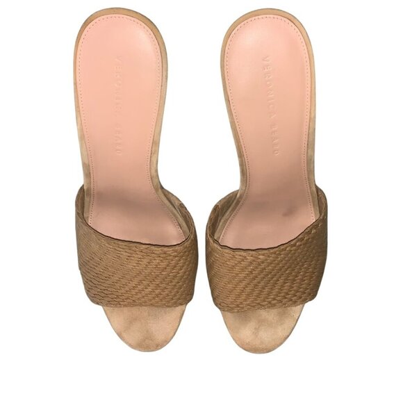 Veronica Beard Dali Cork Platform Wedge Womens Size 10 - Picture 4 of 12